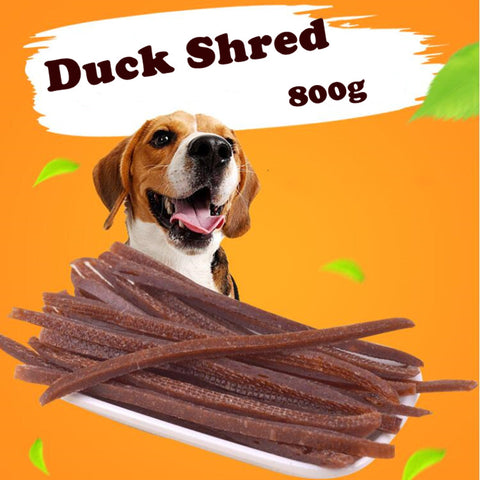 800g Duck Shreds Dog Cat Snacks Duck Meat Pet Food Keep Healthy Delicious Meat Snacks Molar Bar Clean Teeth Duck Strip for Pet