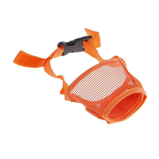 Pet Dog Adjustable Mask No Barking Mesh Mouth Muzzle Anti Bite Stop Chewing for Small Large Dog Training Pet Accessories C42